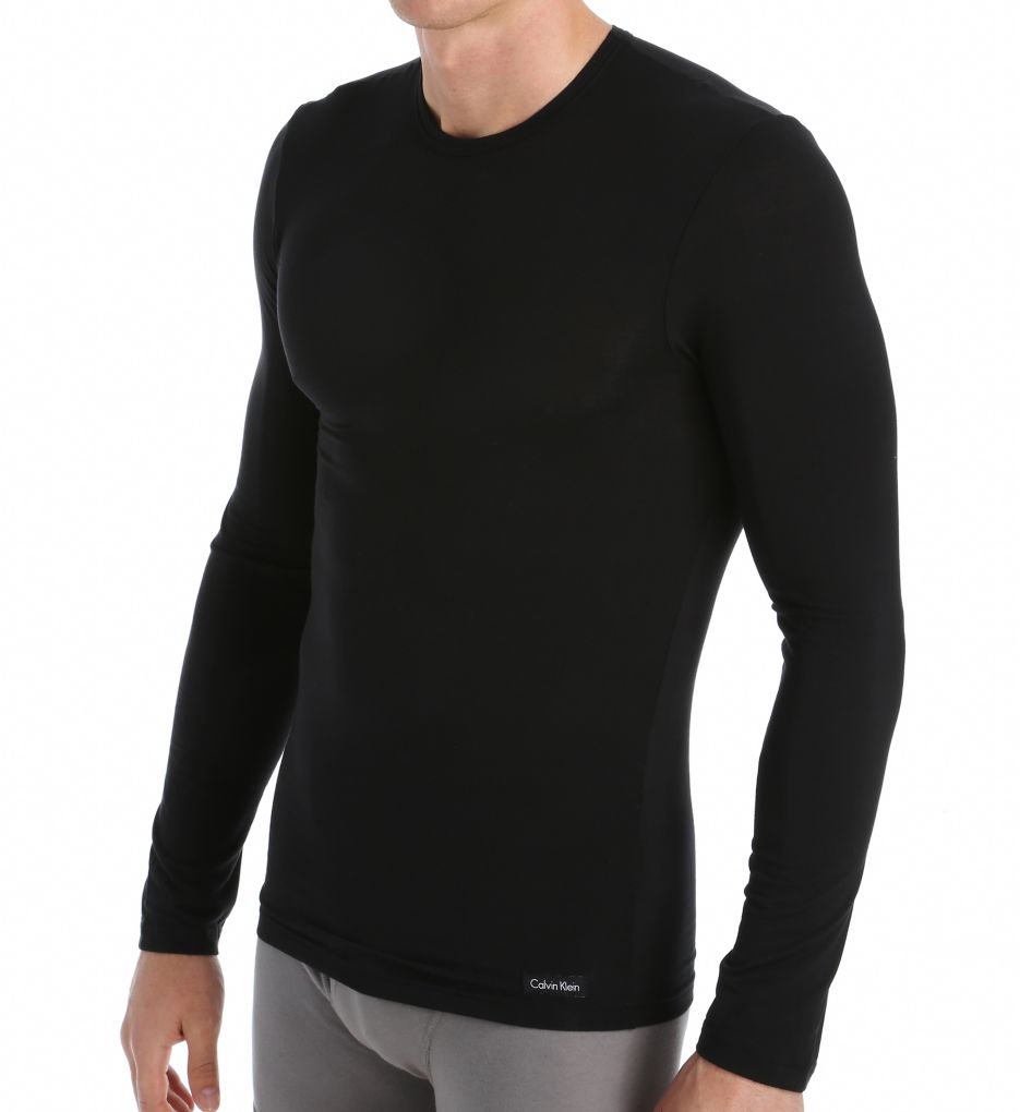 Micro Modal Long Sleeve Crew Neck Top-acs