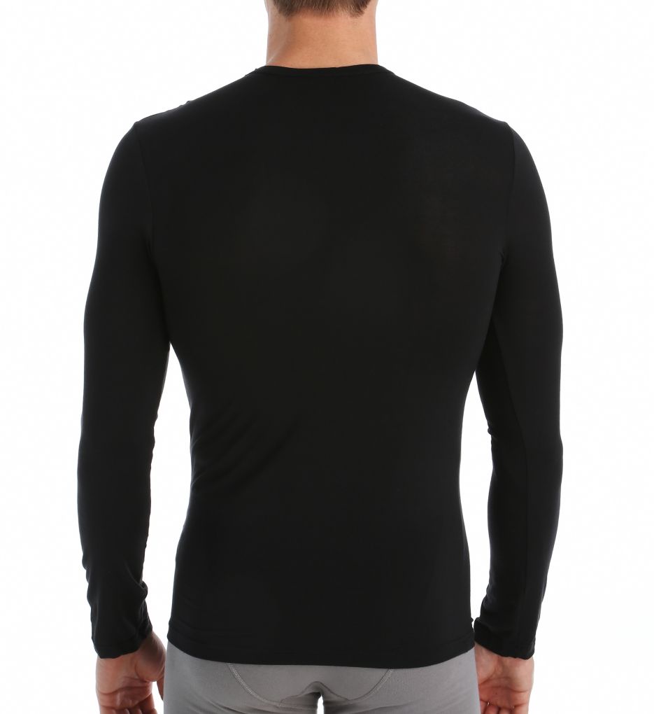 Micro Modal Long Sleeve Crew Neck Top-bs