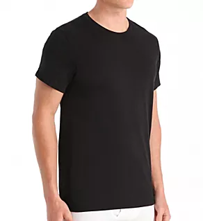 Cotton Classic Short Sleeve Crew T-Shirts - 3 Pack GyWhBl S