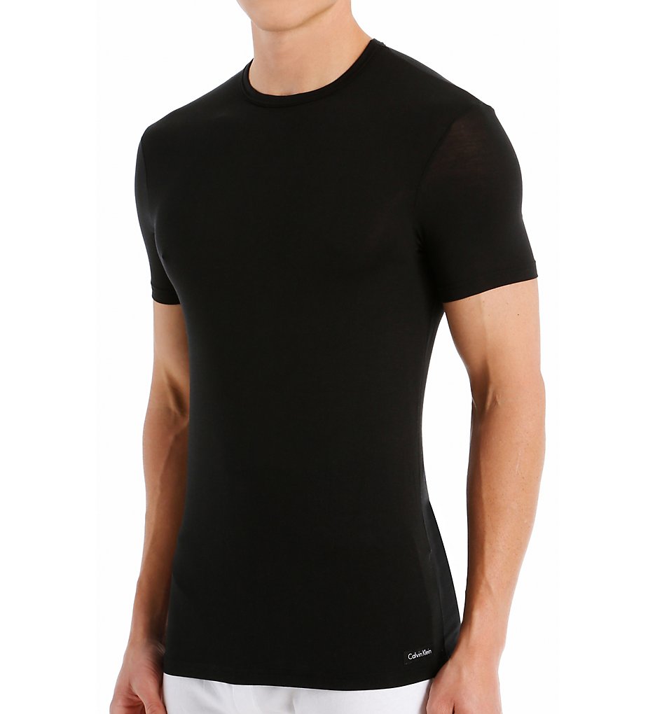 Calvin Klein U5551 Body Micro Modal Short Sleeve Crew Neck T-Shirt (Black)