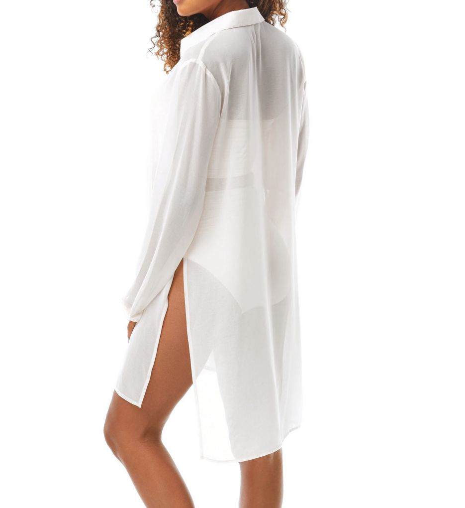 Solids Convertible Front Tie Midi Cover Up-bs