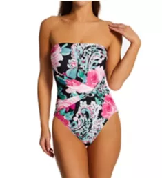 Botancio Rosa Knot Bandeau One Piece Swimsuit