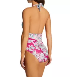 Bellagio Paisley Scarf Tie One Piece Swimsuit