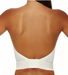 Invisible Plunge Longline Bra White 38A