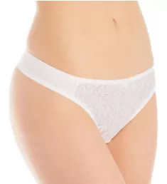 Tuxedo Lace Microfiber Low Rise Thong