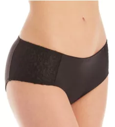 Tuxedo Lace Microfiber Boyshort Panty Black S