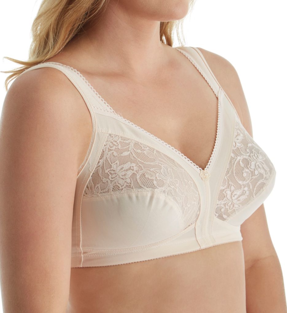 Wide Band Shoulder Strap Soft Cup Bra-gs