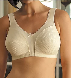 Full Figure Cotton Lined Soft Cup Bra Champagne 36DD