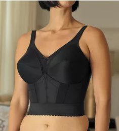 Full Figure Camisole Longline Bra Black 38DD