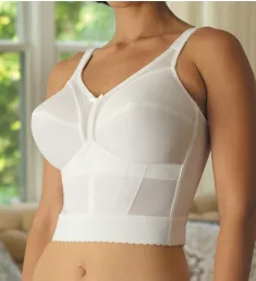 Full Figure Camisole Longline Bra White 38DD