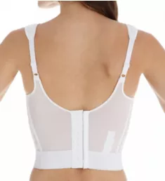 Full Figure Wide Strap Longline Bra White 34DD