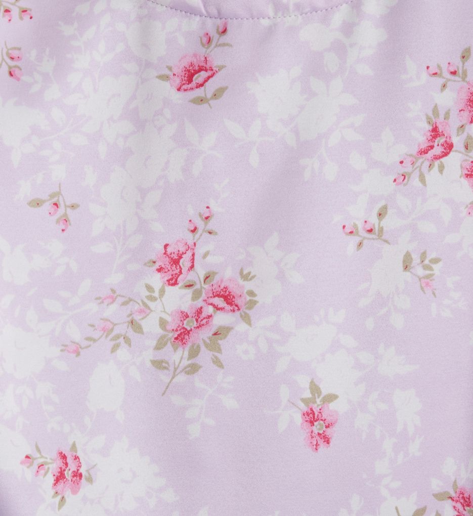 Blooming Brushed Back Satin Long Pajama Set-cs5