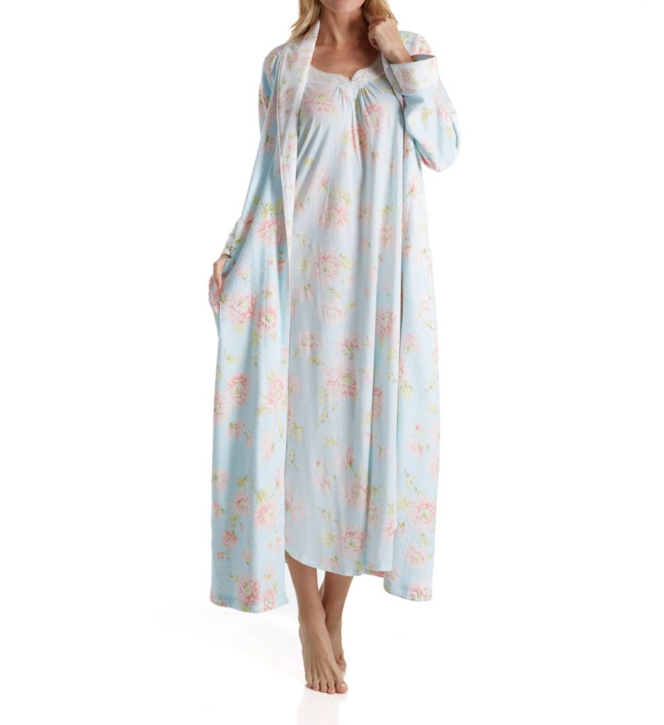 Mums Diamond Quilt Long Robe-cs1