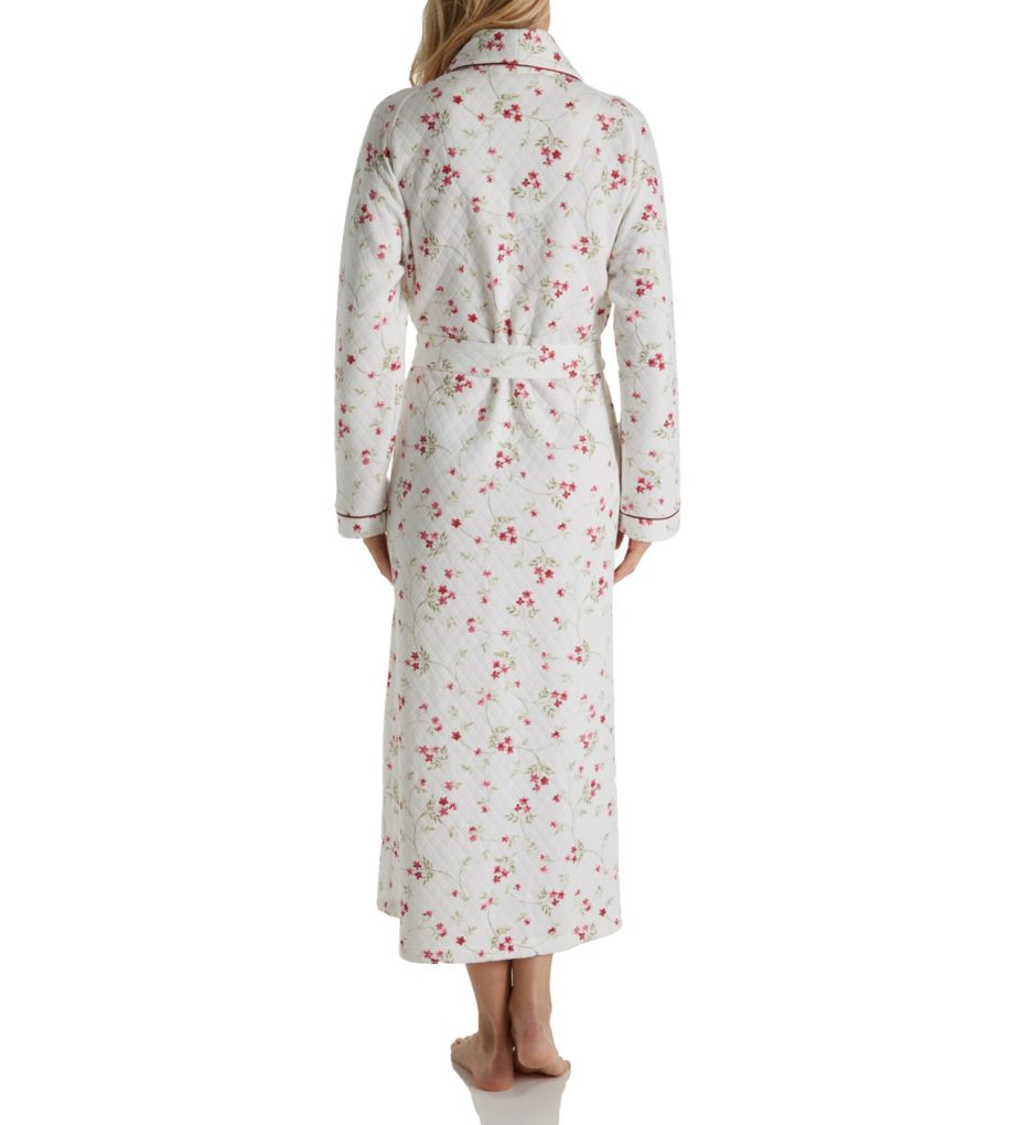 Vine Floral Long Wrap Robe-bs