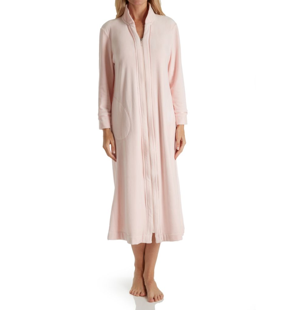 Velour Long Zip Robe-fs