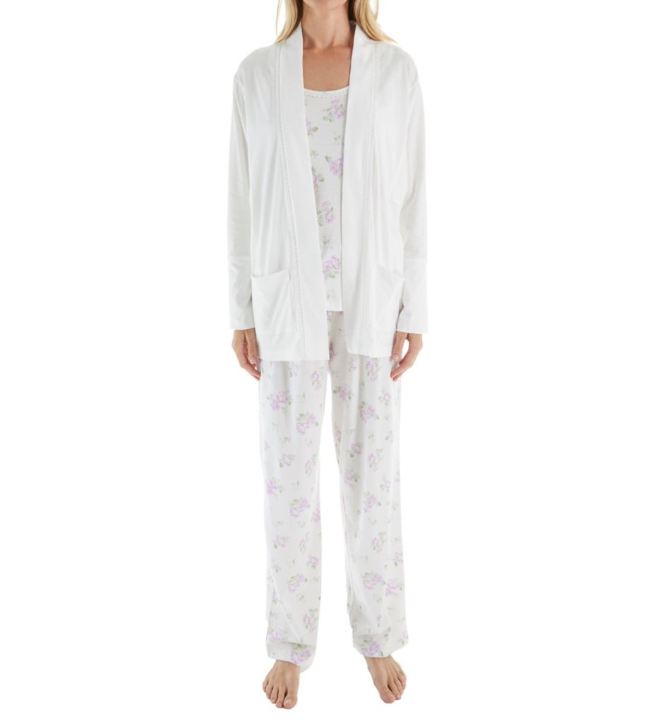 Blossom 3 Piece PJ Set With Cardigan-fs