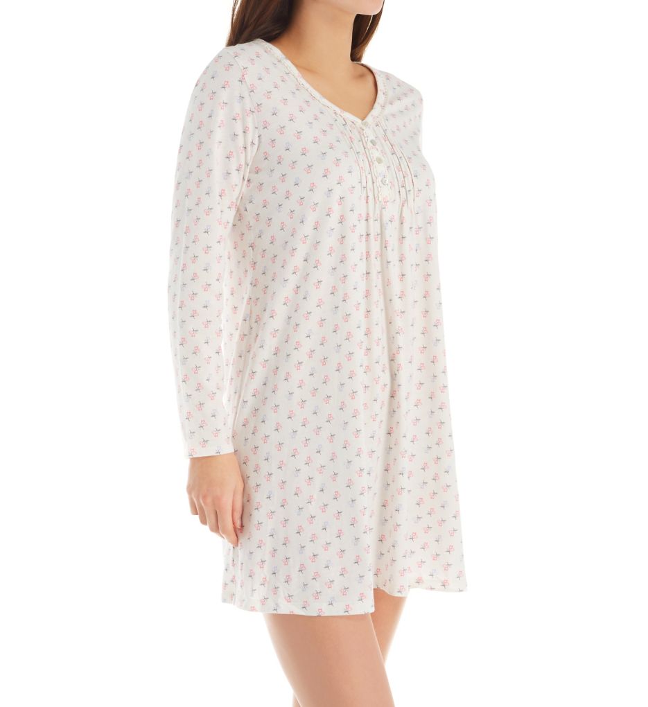 Cotton Floral Sleepshirt-acs