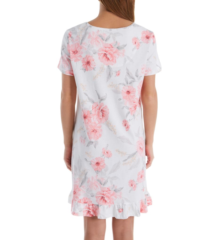 Blossom Short Sleeve Cotton Short Gown
