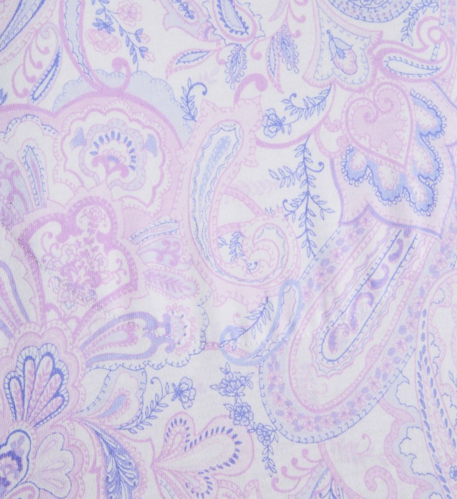 Lilac 3/4 Sleeve Cotton Short Gown-cs1