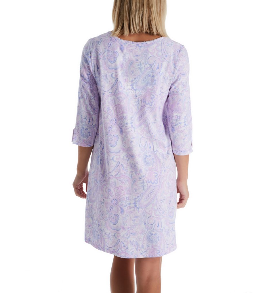 Lilac 3/4 Sleeve Cotton Sleepshirt