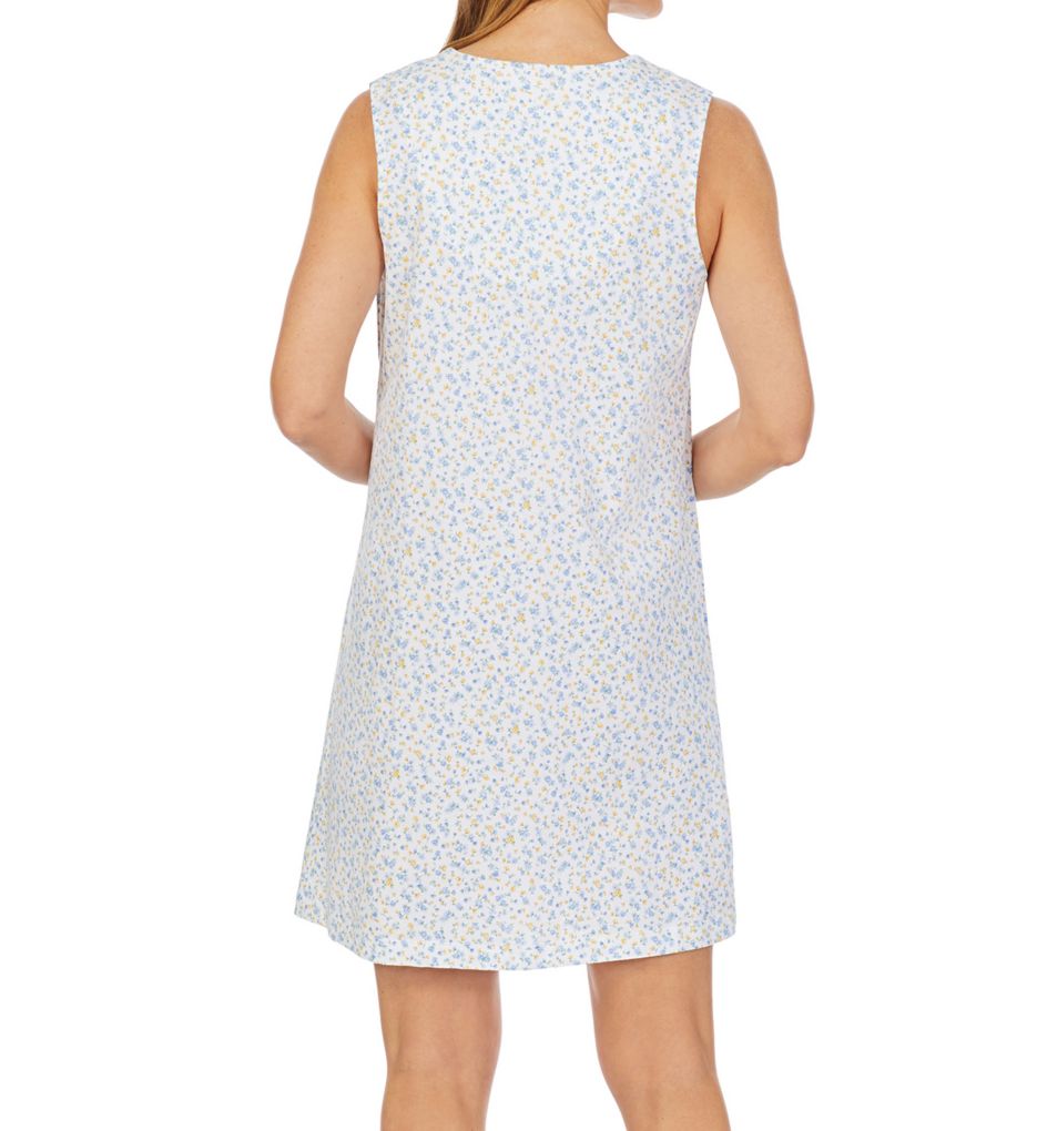 100% Cotton Sleeveless Waltz Gown-bs