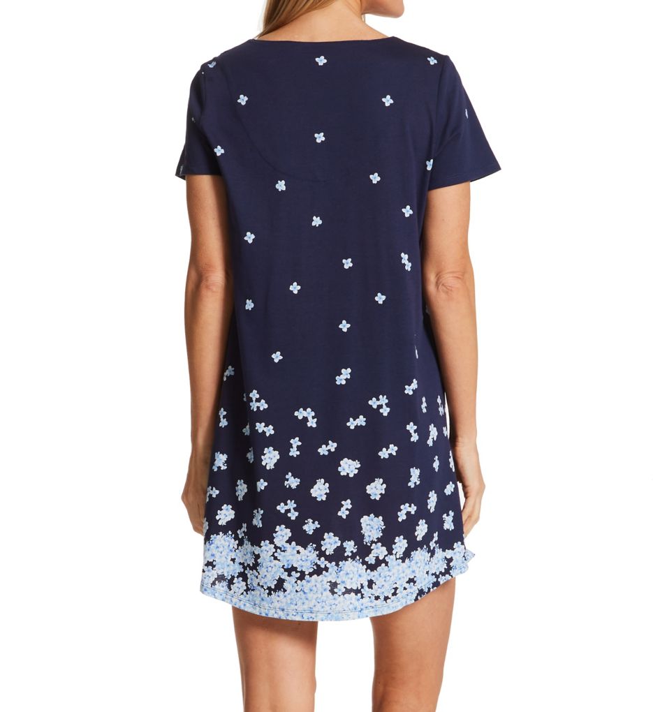 100% Cotton Short Sleeve Short Nightgown-bs