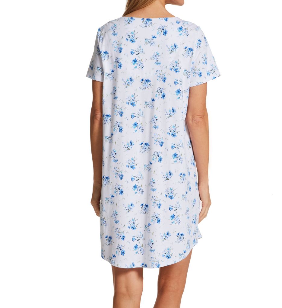 100% Cotton Short Sleeve Short Nightgown-bs