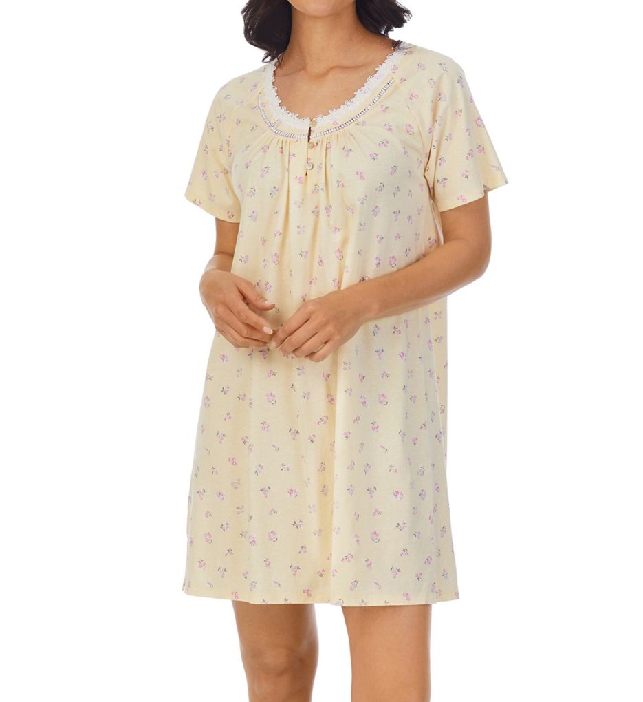 100% Cotton Short Sleeve Nightshirt-fs