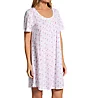 Carole Hochman 100% Cotton Knit Short Sleeve Sleepshirt CH22553 - Image 1