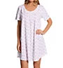 Carole Hochman 100% Cotton Knit Short Sleeve Sleepshirt CH22553