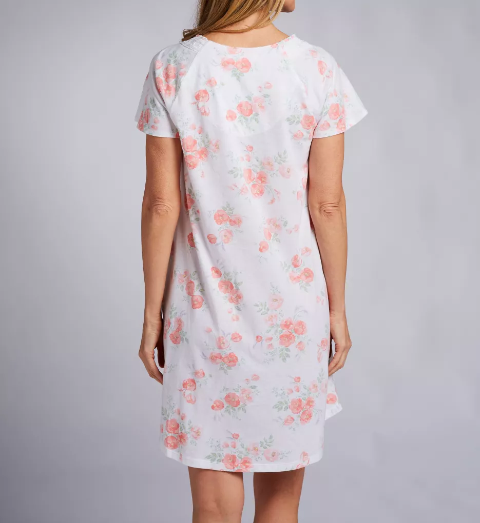 Carole Hochman Watercolor Buds 36 Short Sleeve Gown CH22657 - Image 2