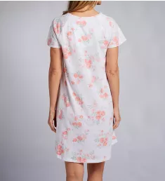 Watercolor Buds 36 Short Sleeve Gown