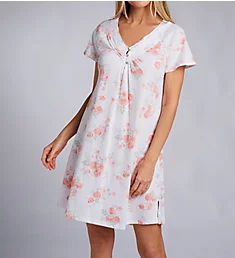 Watercolor Buds 36 Short Sleeve Gown