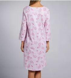 100% Cotton Knit Paisley Floral Short Gown