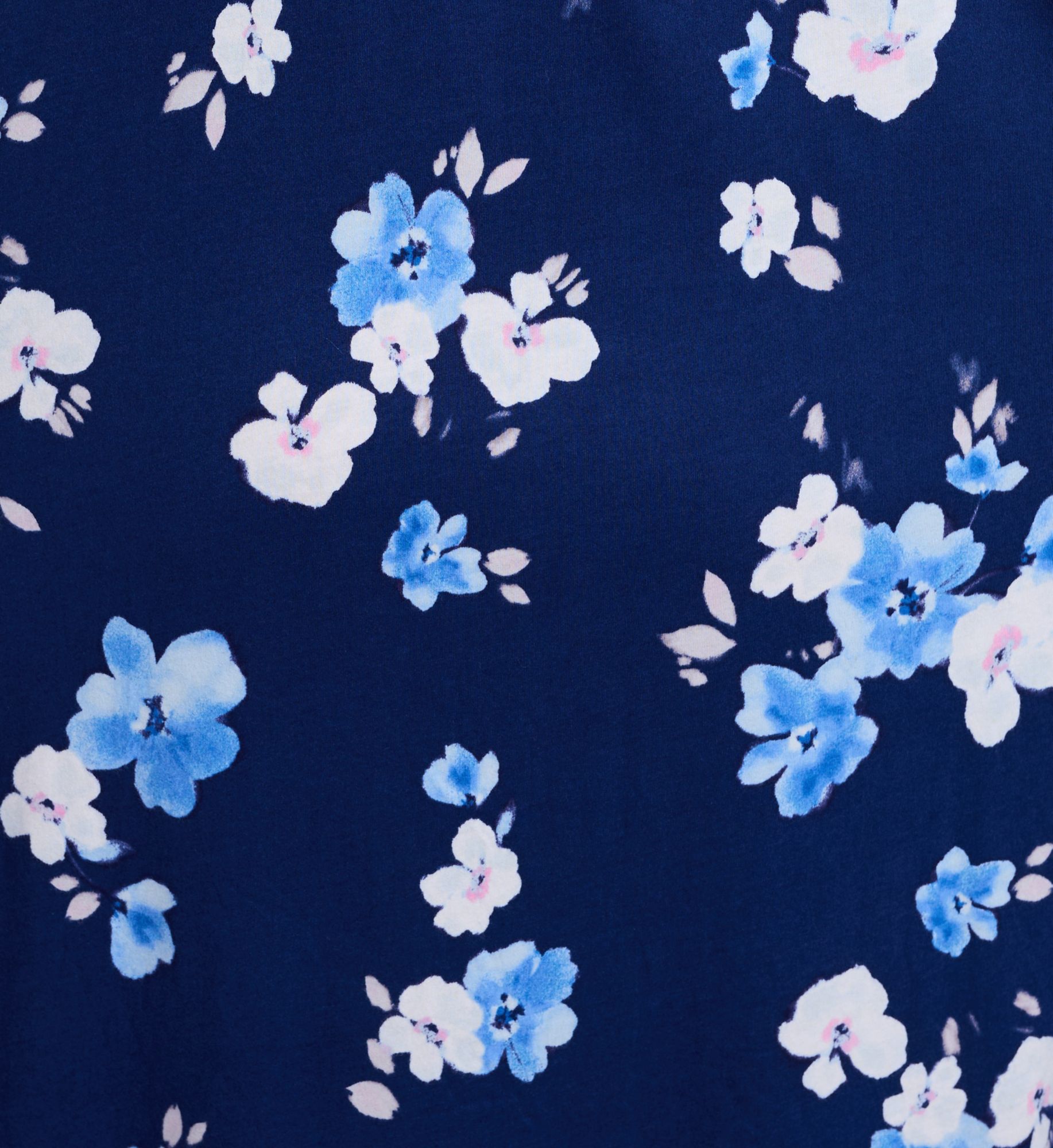 Carole Hochman Blue Depths Blooms Cotton Long Chemise CH22689 - Image 4