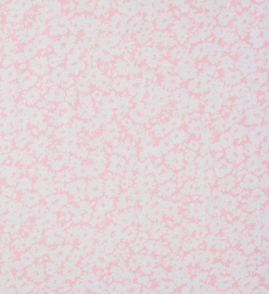Pink Ditsy Cotton 3/4 Sleeve Sleepshirt-cs1