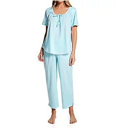 Short Sleeve Top & Capri Pajama Set