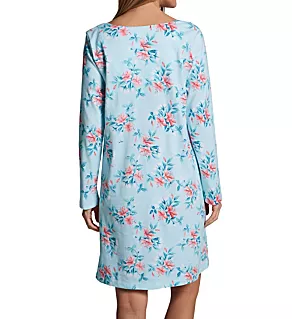100% Cotton Knit Blooming Lily Short Gown Blooming Lily S