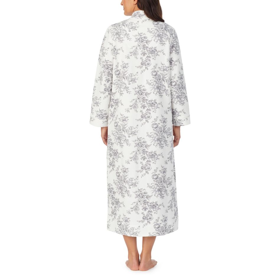 Diamond Quilt Long Zip Robe