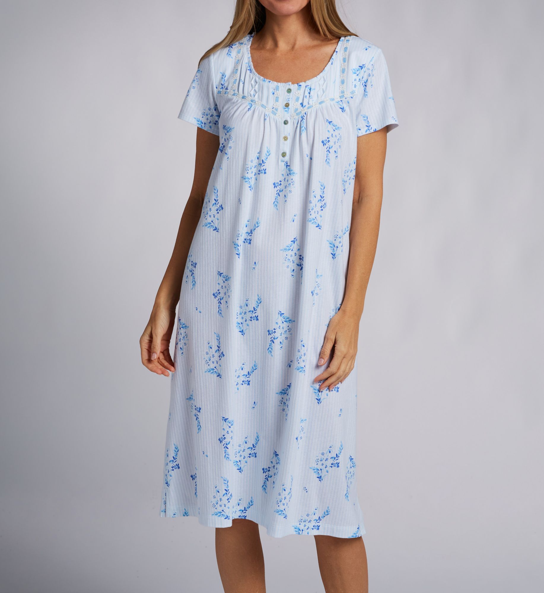 Carole Hochman 100% Cotton Short Sleeve Waltz Gown CH62671 - Image 1