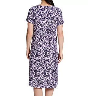 Jersey Knit 42 Inch Short Sleeve Waltz Nightgown