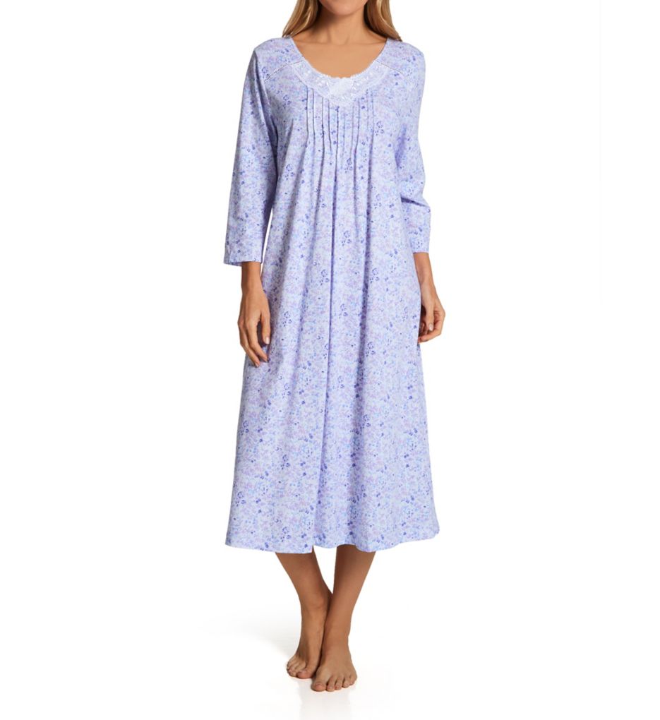 100% Cotton 3/4 Sleeve Waltz Nightgown-acs