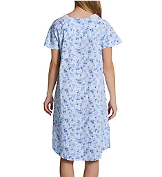 100% Cotton Blue Dream Short Sleeve Waltz Gown Paisley Bouquet S