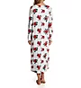 Carole Hochman Winter Rose 100% Cotton Jersey Long Sleeve Gown CH82450 - Image 2
