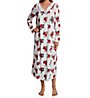 Carole Hochman Winter Rose 100% Cotton Jersey Long Sleeve Gown