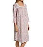 Carole Hochman 100% Cotton Knit Floral 3/4 Sleeve Waltz Nightgown CH82601 - Image 1