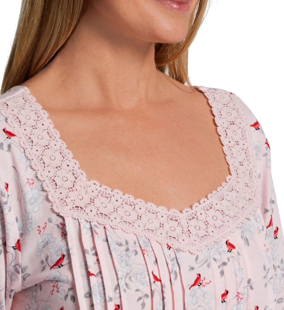 100% Cotton Jersey Long Sleeve Gown-cs2