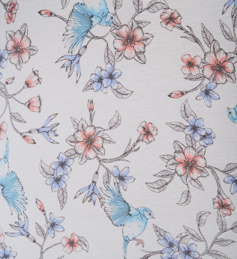 Watercolor Floral Cotton Short Sleeve Pajama Set-cs3
