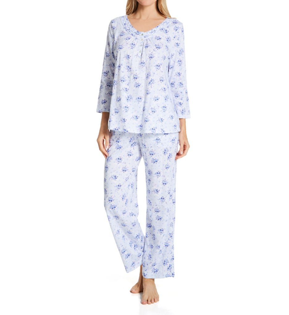 V-Neck 3/4 Sleeve PJ Set