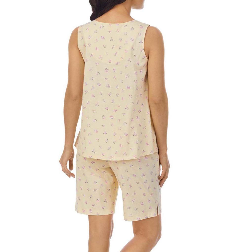 100% Cotton Sleeveless Bermuda Short PJ Set-bs